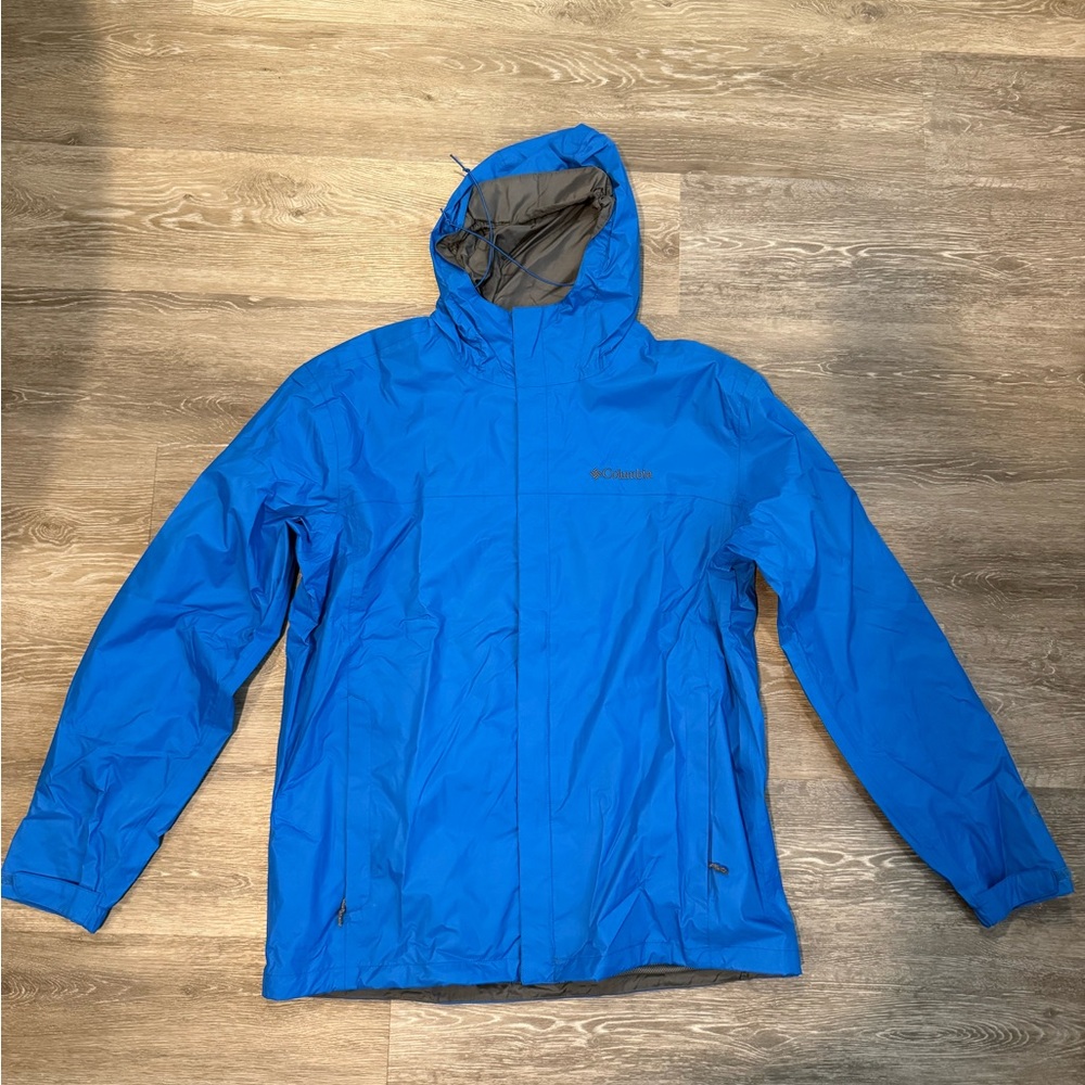 Columbia Men's Vibrant Blue Raincoat